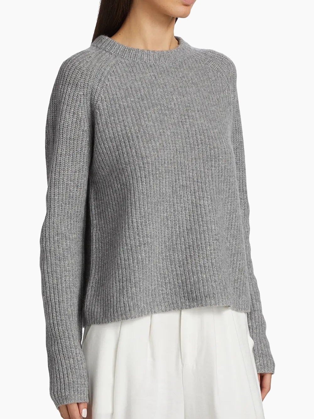 Jenni Kayne 100% Cashmere Fisherman Crewneck Sweater Size M EUC - Picture 2 of 10